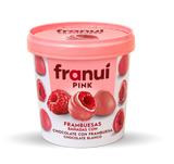 FRAMBUESAS CONGELADAS FRANUÍ CHOCOLATE BLANCO Y POLVO DE FRAMBUESA 150 GR.