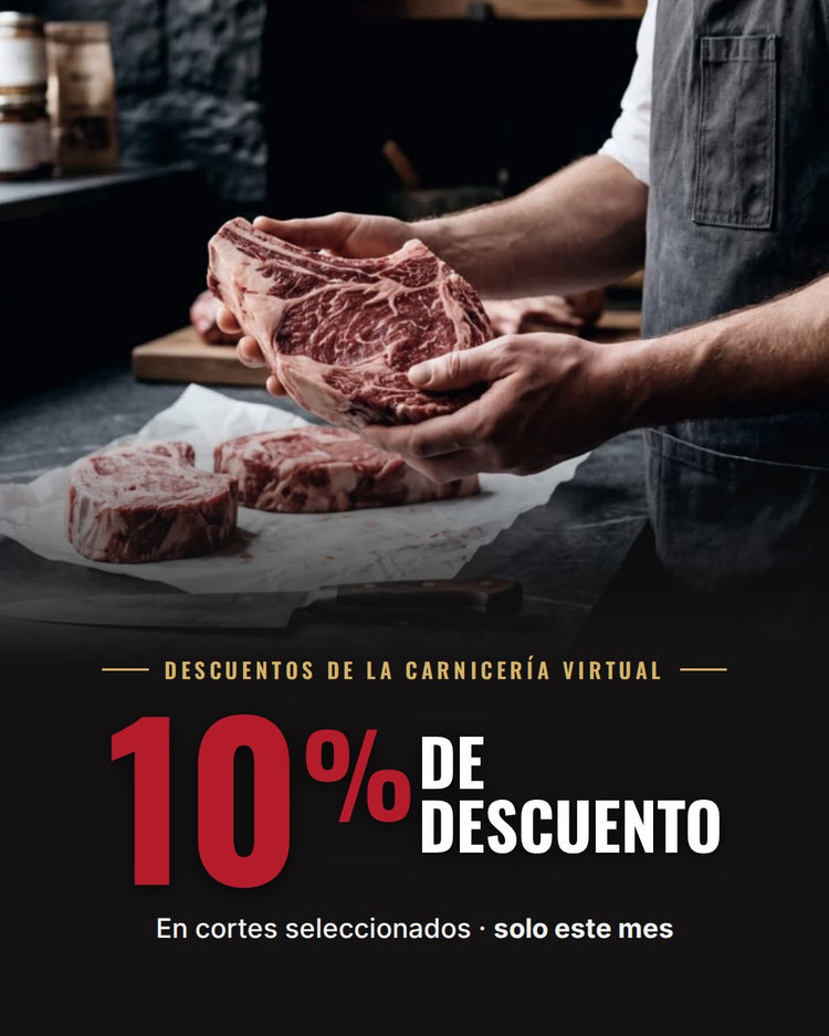 Descuentos de La Carnicería Virtual: 10% de descuento en cortes de carne seleccionados