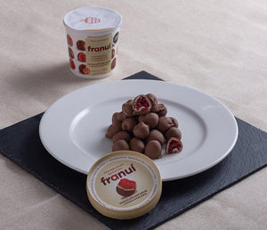FRAMBUESAS CONGELADAS FRANUÍ CHOCOLATE BLANCO Y LECHE 150 GR. - La Carniceria Virtual