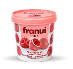 FRAMBUESAS CONGELADAS FRANUÍ CHOCOLATE BLANCO Y POLVO DE FRAMBUESA 150 GR. - La Carniceria Virtual
